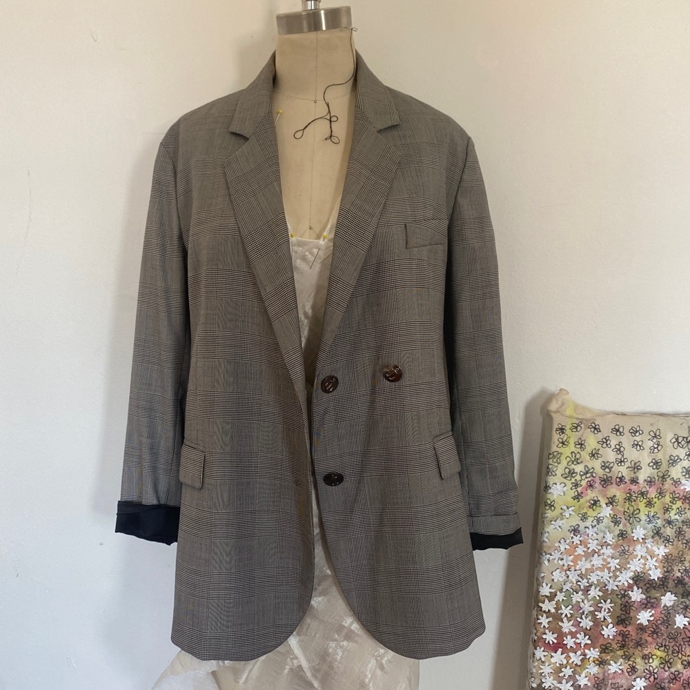 Golden Goose wool plaid blazer size small